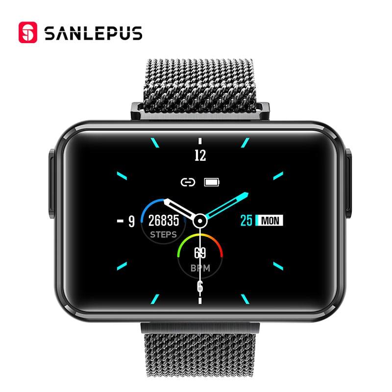 Montre Connectée SANLEPUS avec Écouteurs Sans Fil – Appels Bluetooth & Musique