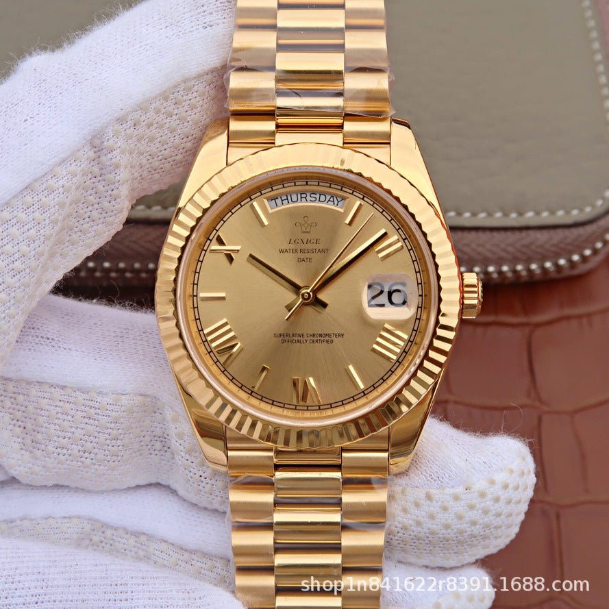 Montre Homme Quartz Calendrier – Style Business Étanche 30M - Ejalahshop