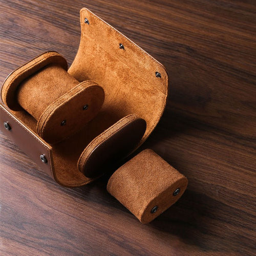 Watch Storage Box Portable Watch Box PU Three - Position Watch Box Dust - Proof And Anti - Fall Mechanical Watch Box Travel Watch Bag - Ejalahshop